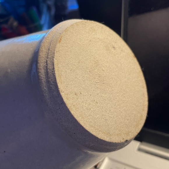 Studio Art Pottery Ceramic Flower VASE Bamboo Motif - Picture 4 of 5